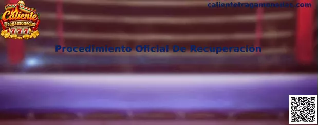 Imagen representativa del Procedimiento Oficial De Recuperación