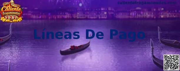 Representación informativa de líneas de pago y rodillos de tragamonedas
