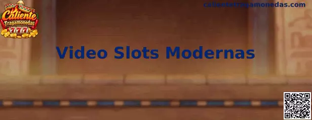 Ilustración de Video Slots Modernas con rodillos digitales, símbolos temáticos y recursos visuales interactivos