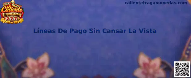Ejemplo visual de líneas de pago claras y diferenciadas en una tragamonedas